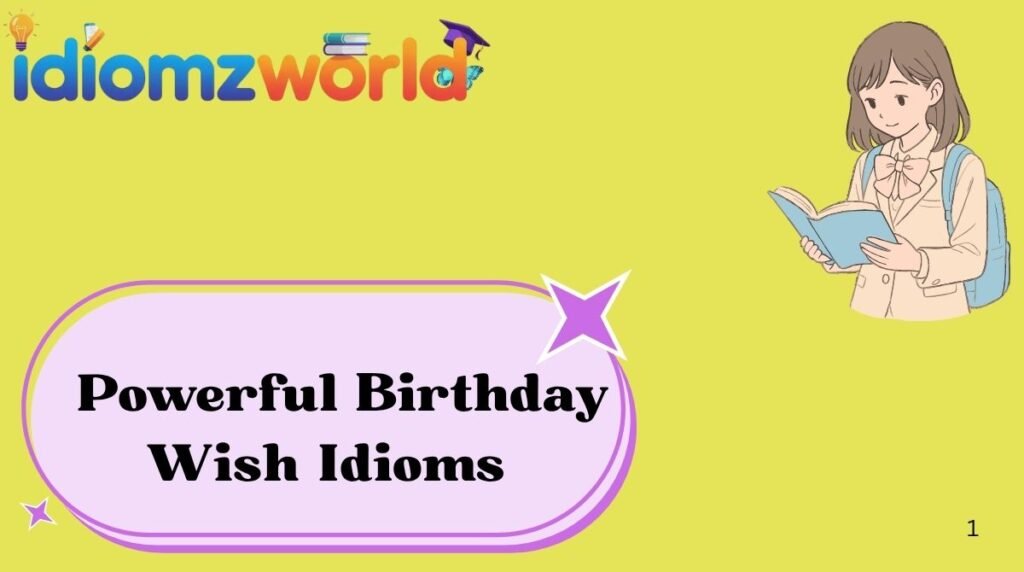 Powerful Birthday Wish Idioms