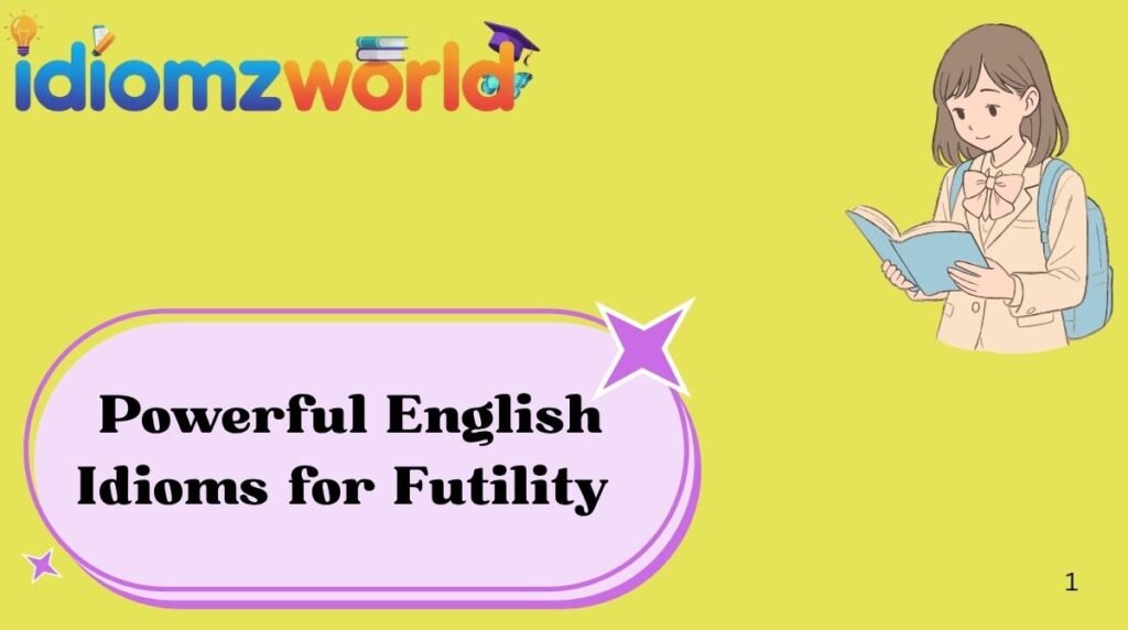 Powerful English Idioms for Futility