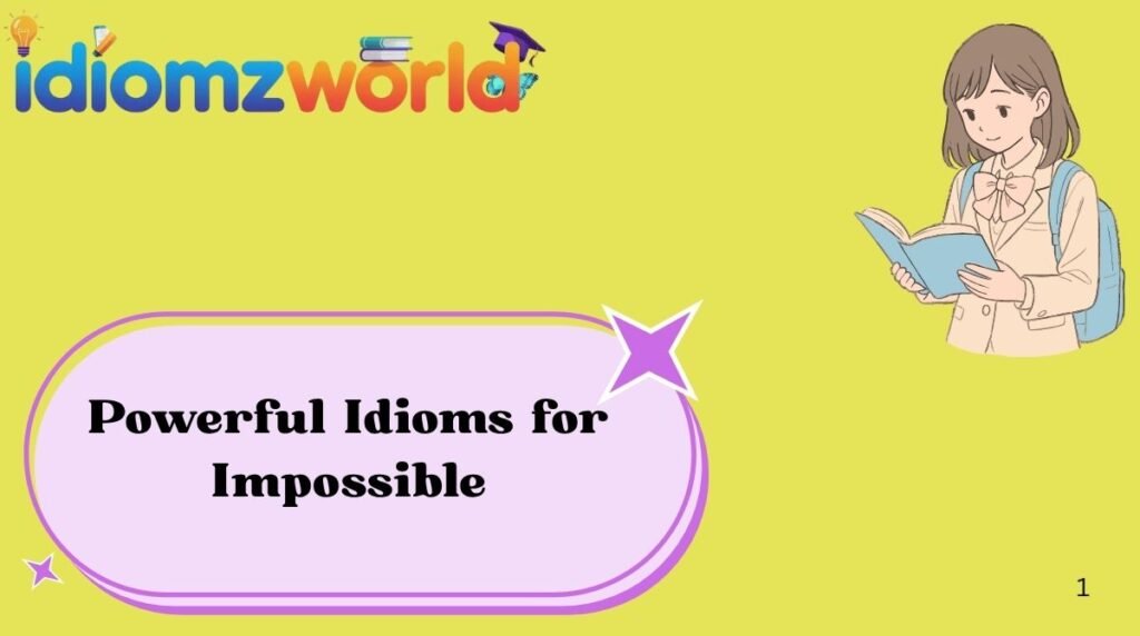 Powerful Idioms for Impossible