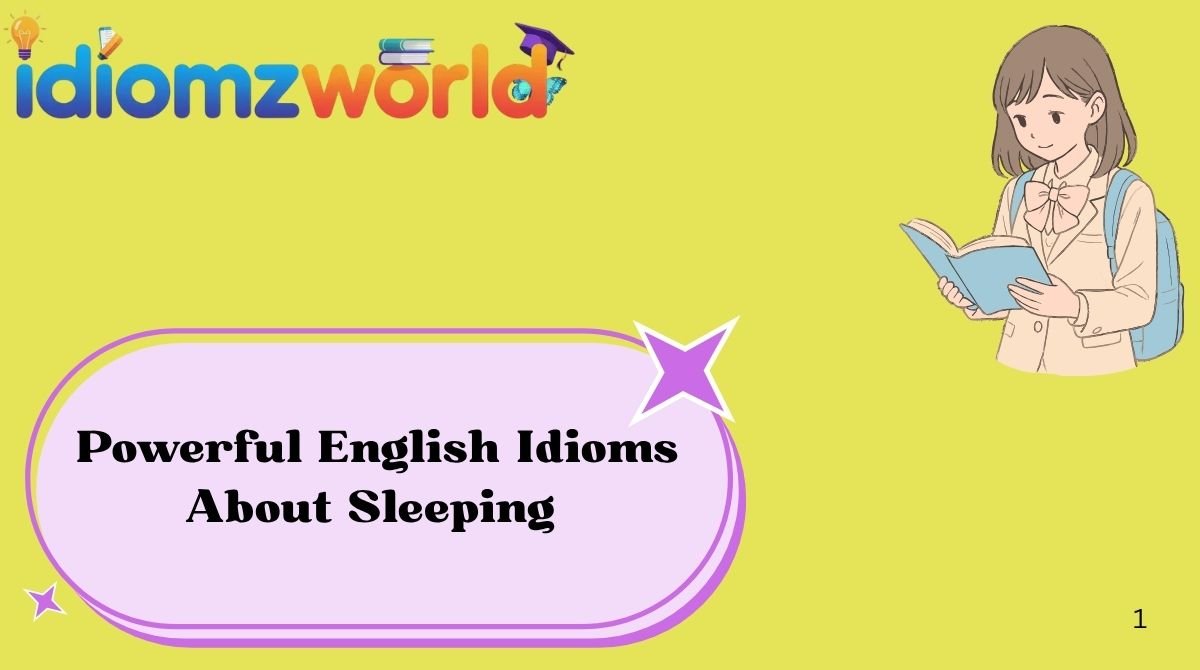 Powerful English Idioms About Sleeping