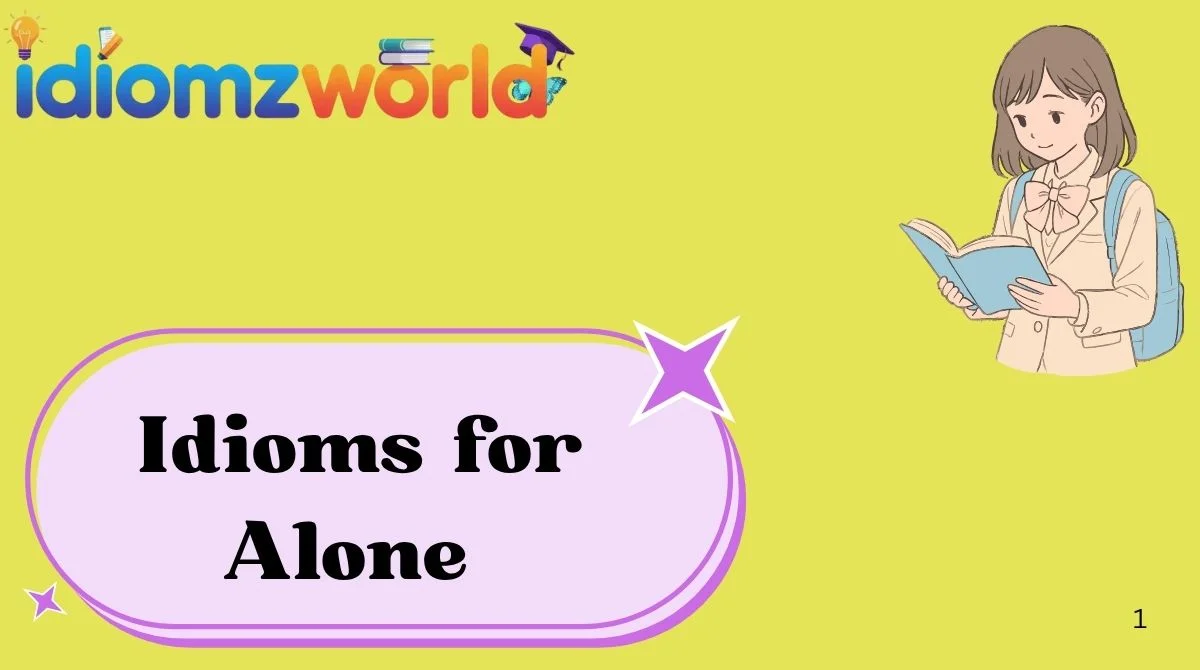Idioms for Alone