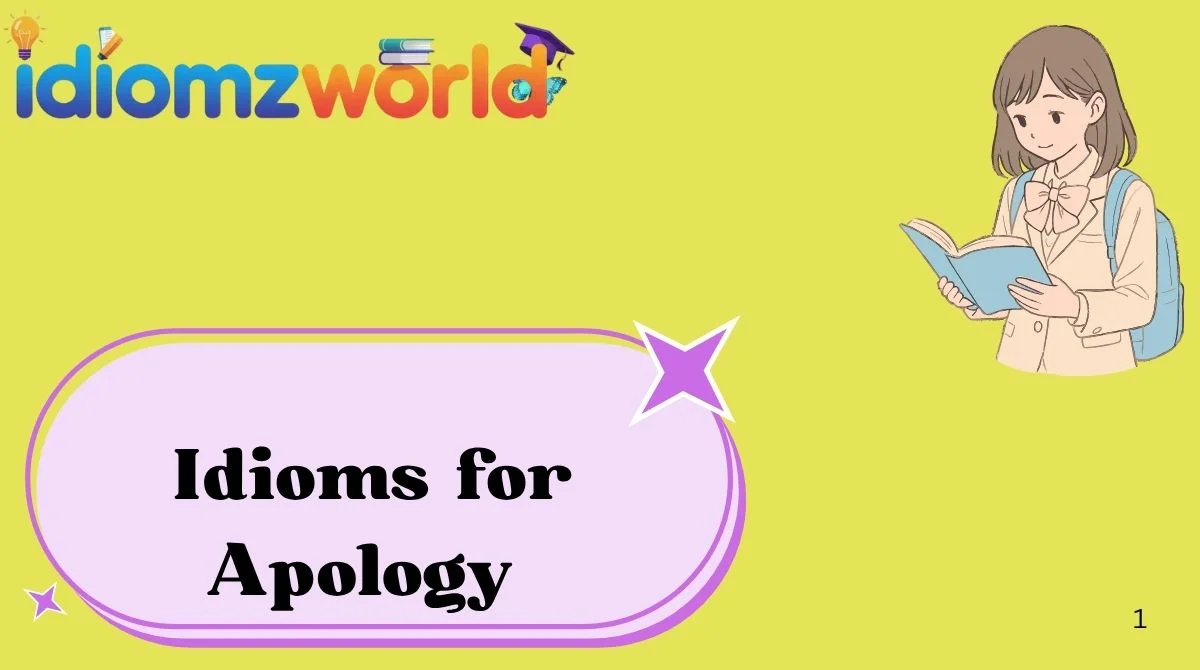 Idioms for Apology