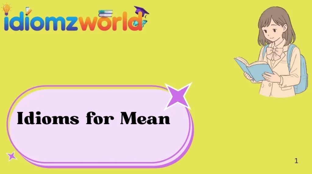 Idioms for Mean