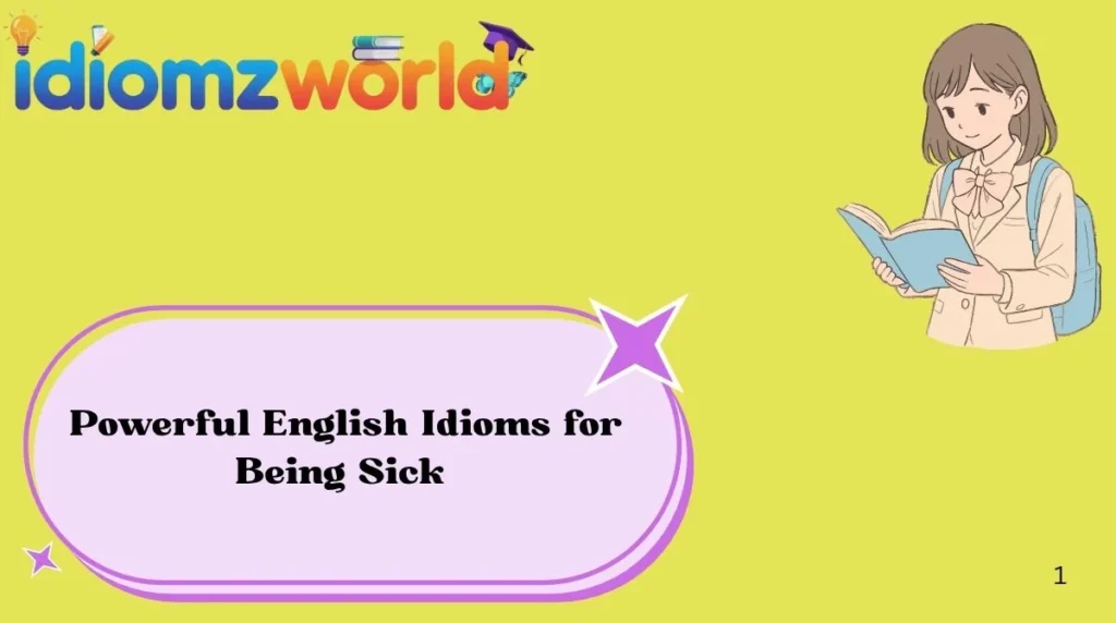 Powerful English Idioms for Being Sick