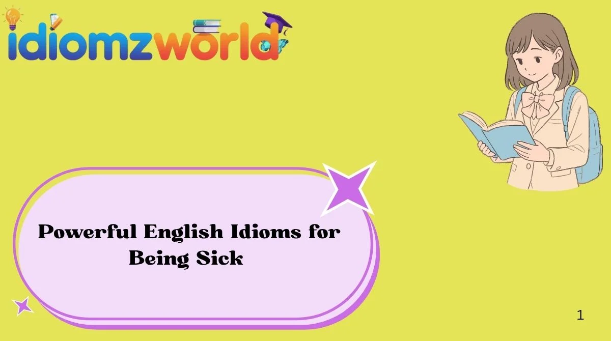 Powerful English Idioms for Being Sick