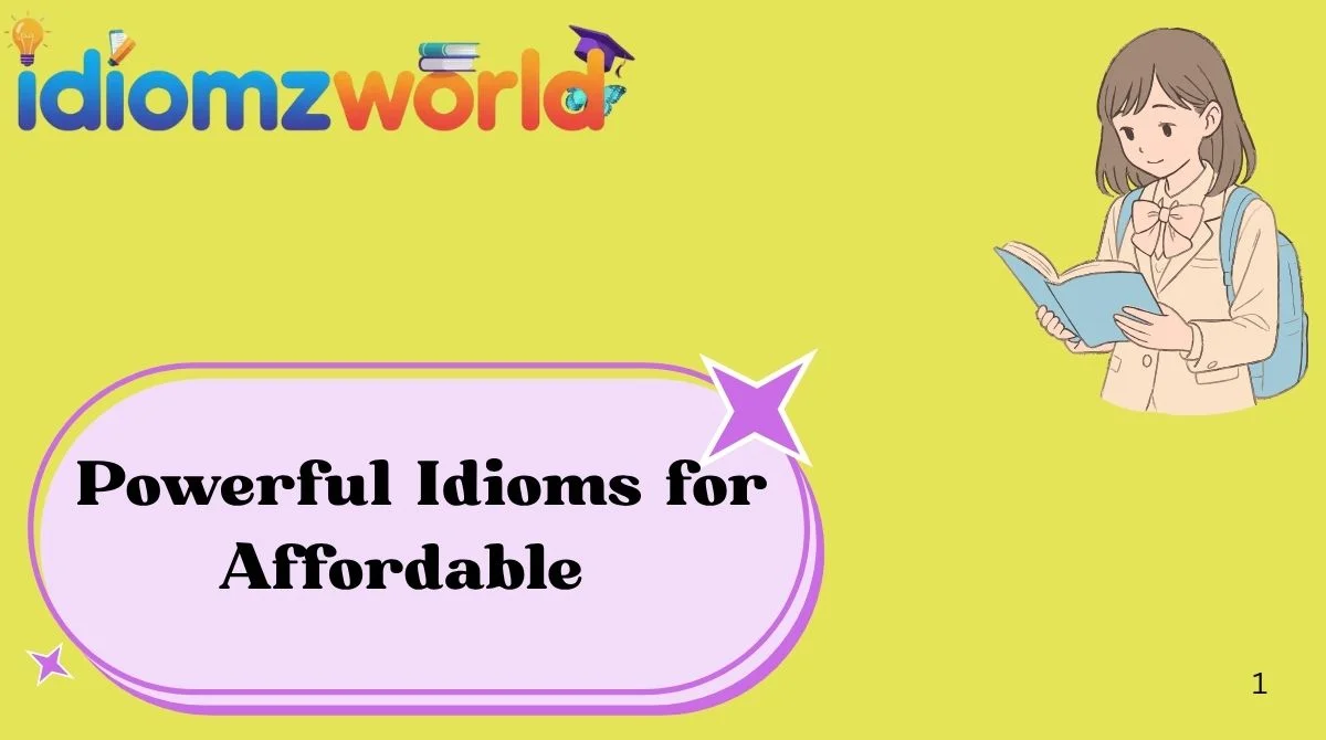 Powerful Idioms for Affordable