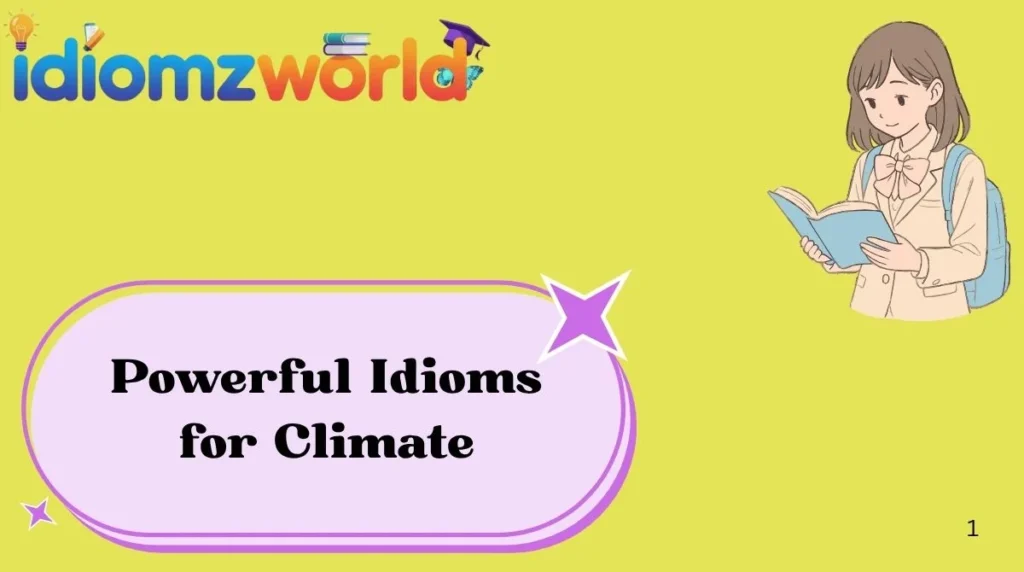 Powerful Idioms for Climate