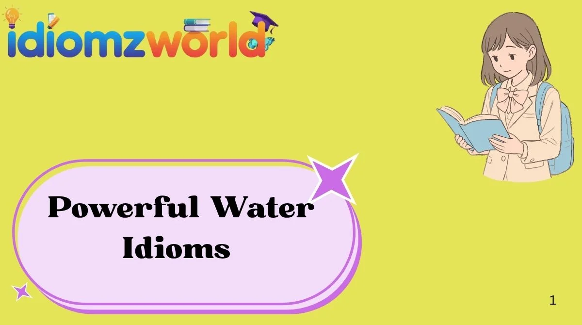 Powerful Water Idioms