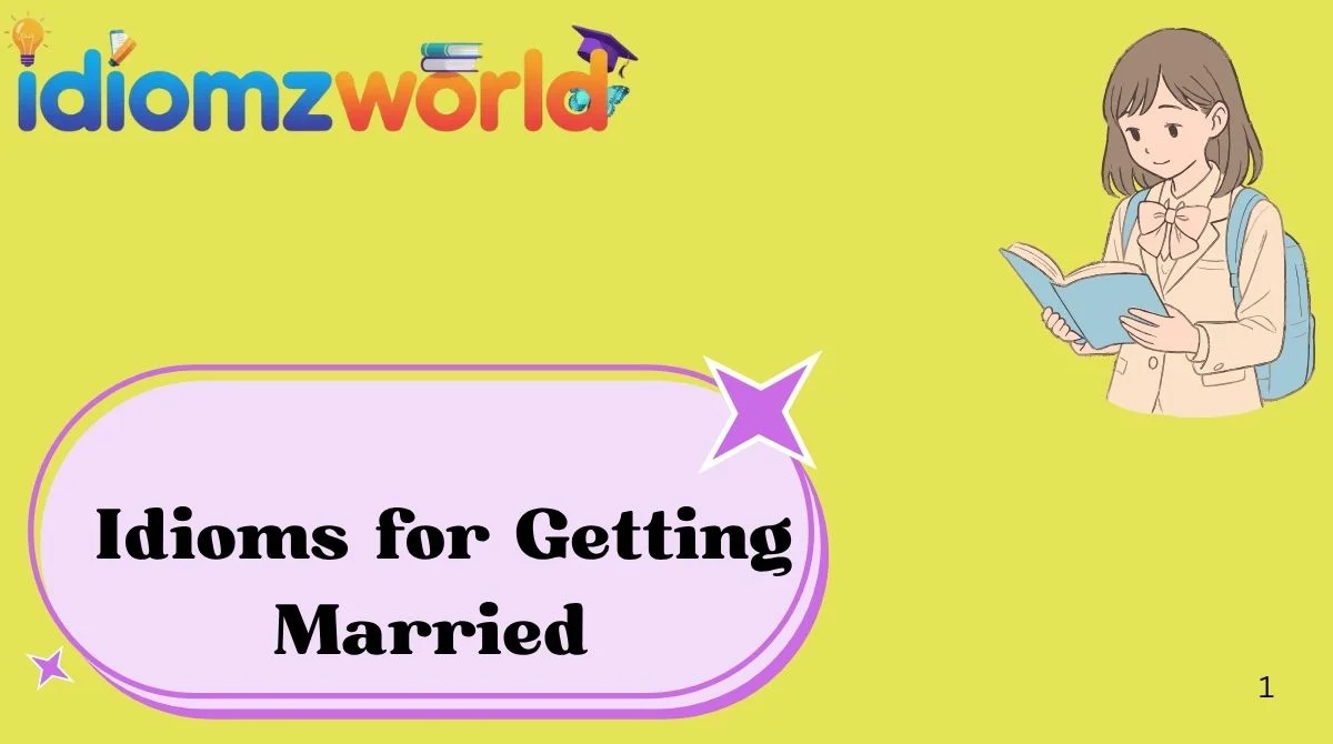 Idioms for Getting Married