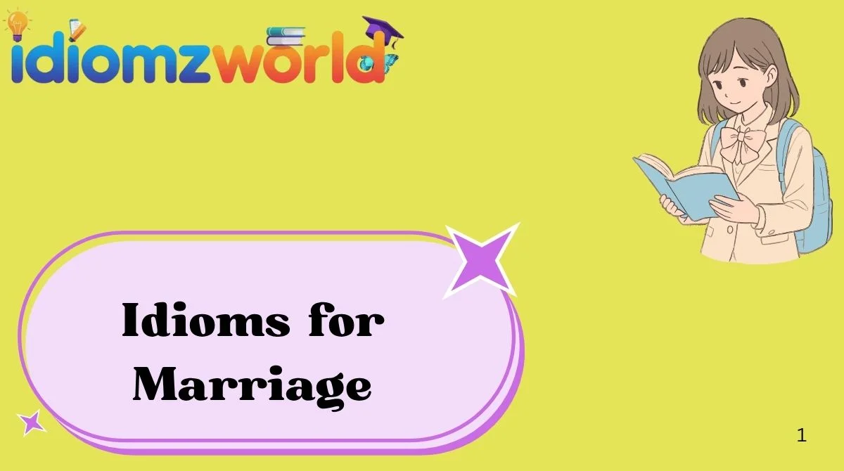 Idioms for Marriage