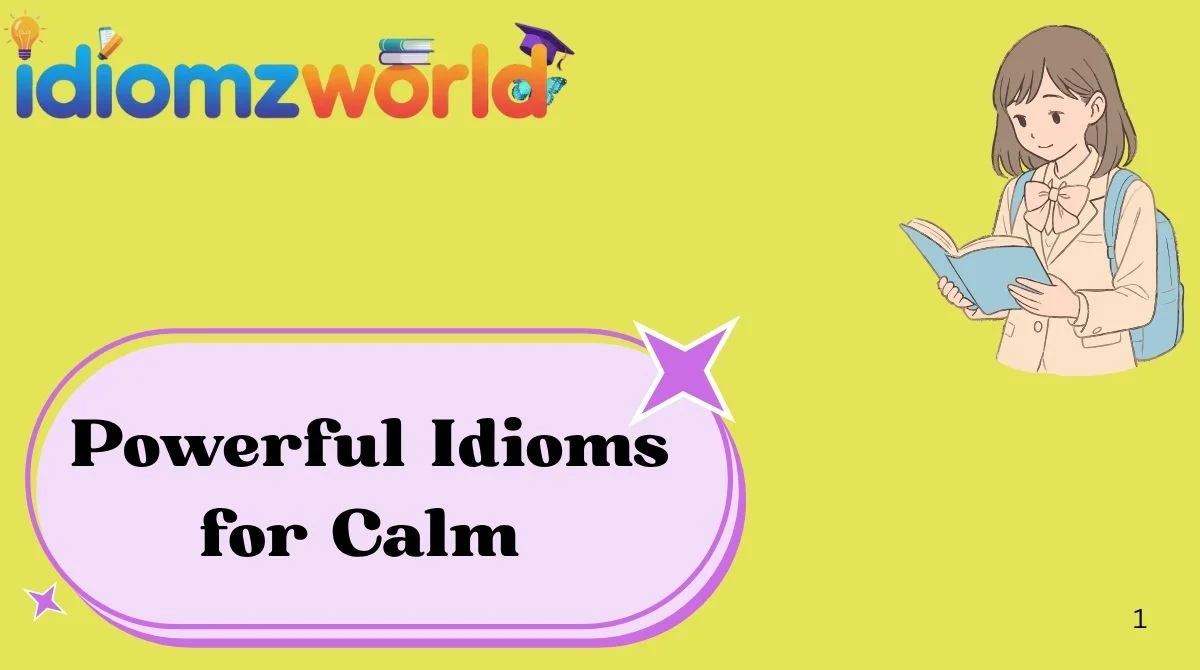 Powerful Idioms for Calm