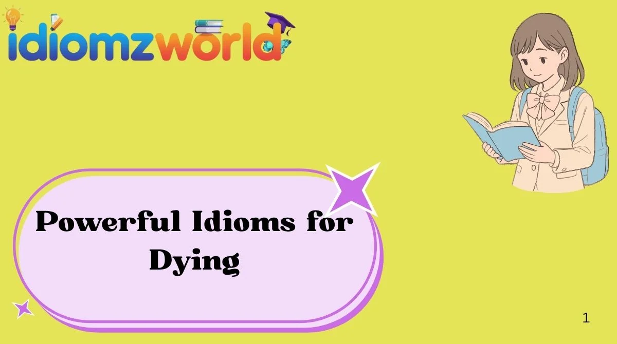 Powerful Idioms for Dying