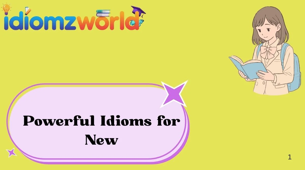 Powerful Idioms for New