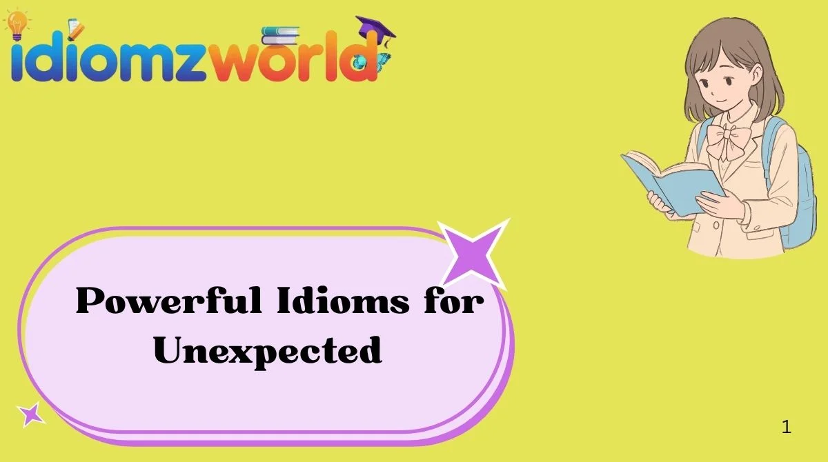Powerful Idioms for Unexpected
