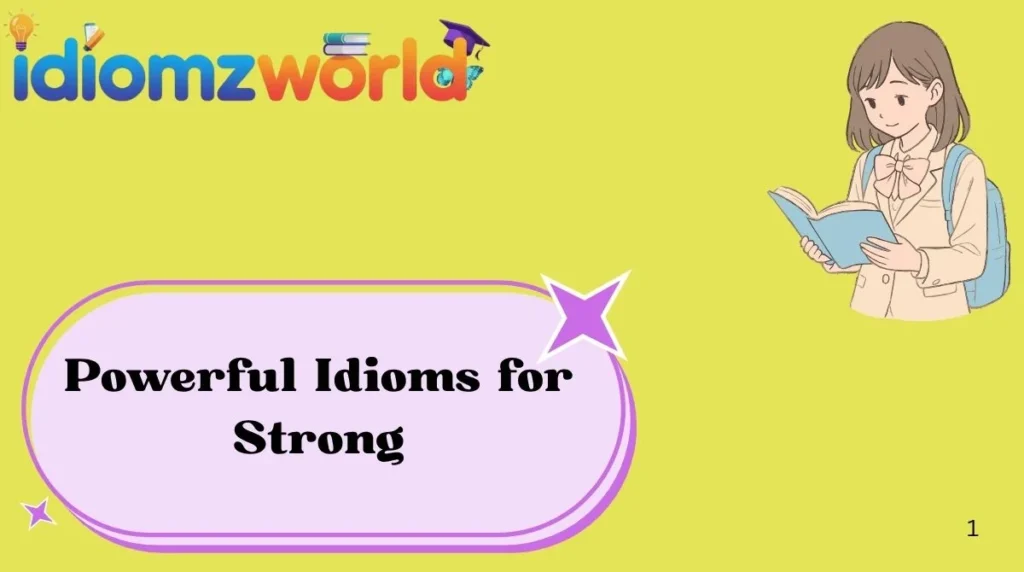 Powerful Idioms for Strong