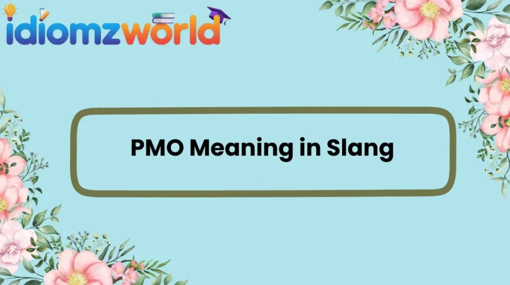 PMO Meaning in Slang