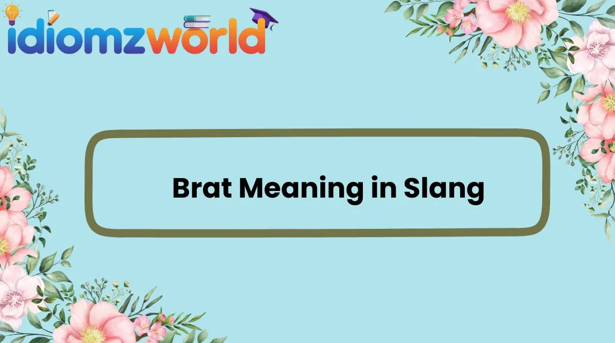 Brat Meaning in Slang