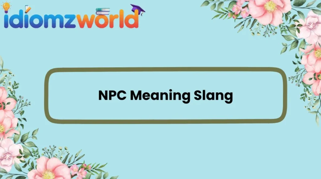 NPC Meaning Slang